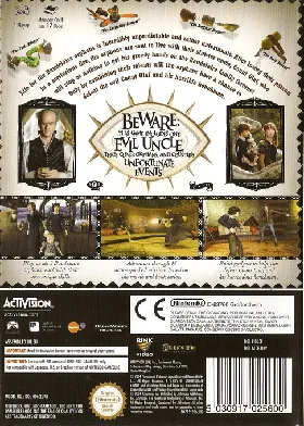 Lemony Snicket's A Series of Unfortunate Events box cover back